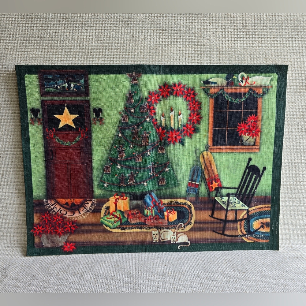 Holiday Placemats Homemade Vintage